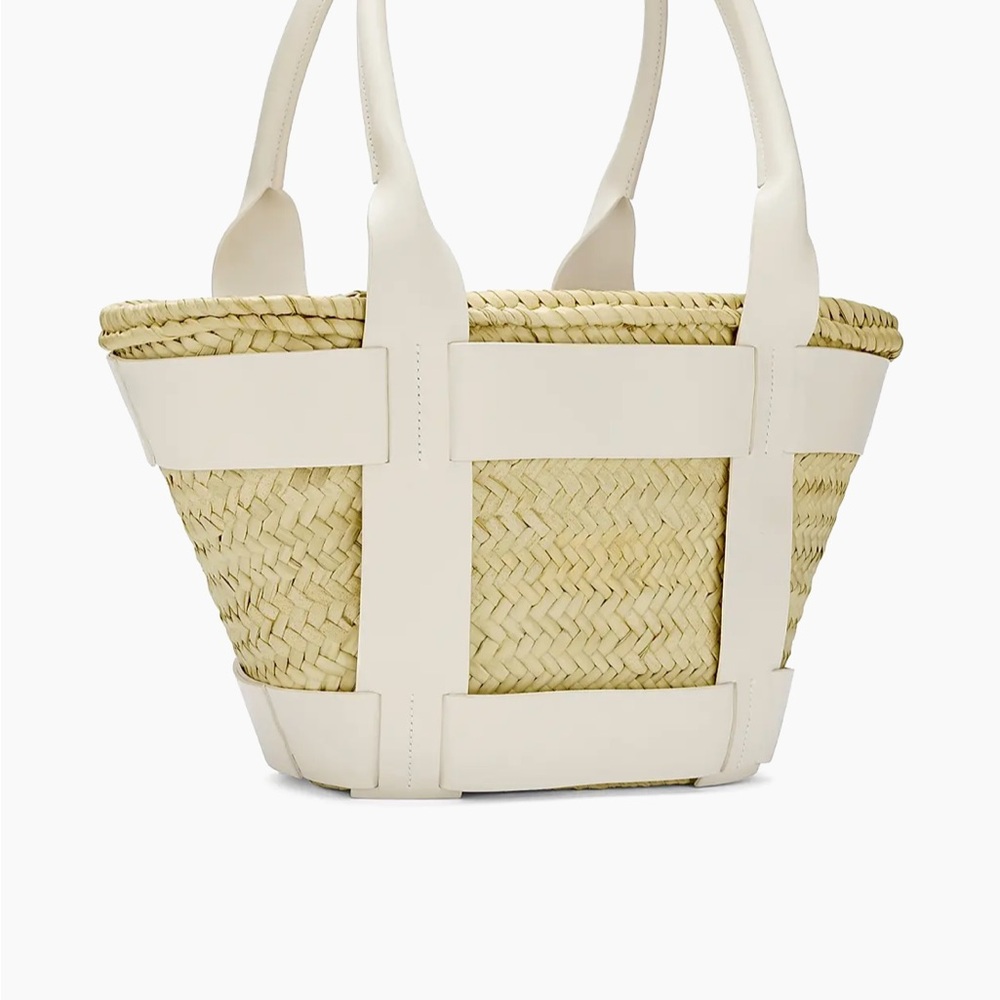 Santorini Collection Straw Tote - White and Tan from Neiman Marcus - Picture 5 of 11